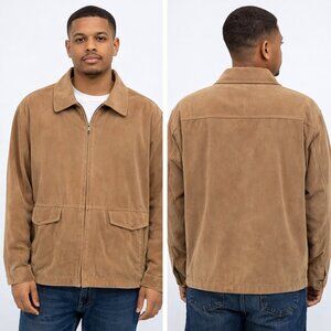 IZOD Light Brown Soft Cotton Canvas Winter Coat 2XL NWT